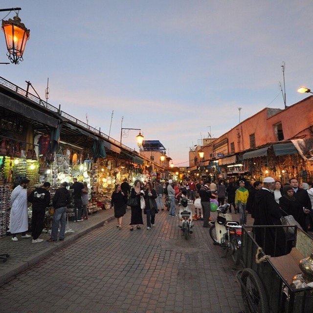 Medina at dusk, Marrakech