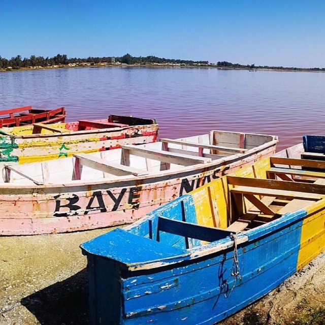 The pink lake, Lac Rose